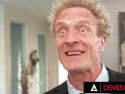 DEVILS FILM - Hot Teen Swinger Luna Mills Gets Her Tight Mouth And Pussy Fucked By Older Man 2/16