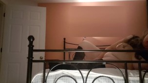 BBW pretty lady with curly hair riding her vibrator. Real orgasm shaking big boobs.