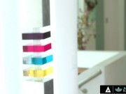 NURU MASSAGE - Sexy And Slippery Nicole Doshi Fucks A Huge Cock With Her Wet Pussy 2/16