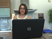 Horny babe taking a hard and fast ass fucking 1/16