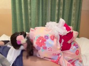 【18歳のほぼ処女J〇さな】着物SEX | ゆっくり脱がして最後は中出しセックス | 日本人カップル | けいさな 1/16