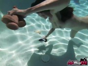 Brunette MILF Sofie Marie Dives In Pool To Play With Dildos 12/16