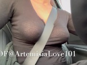 Artemisia Love car ride with her big tits and nipples OF@ArtemisiaLove101 7/16