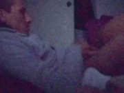 Su posición favorita le encanta sentarse en mi verga mientras su novio trabaja 7/16