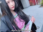 【mr.bunny】Picking Up a gilr Cosplaying Nezuko【Demon Slayer】 6/16