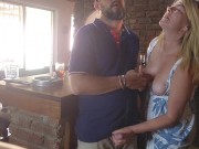 Waitres caught jerking of the barman at holiday resort 15/16