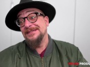 A Busty Redhead Babe is Nailed Hard on the Couch 3/16