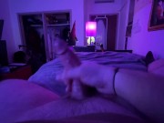 *ASMR LOUD MOANING* HUGE CUMSHOT AND DEEP VOICE DOMINANT MALE JERKING OFF 9/16