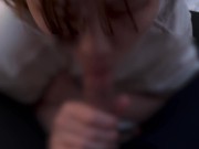 精子を飲みこんだあともお掃除フェラをするMなエロ彼女♡cum im mouth gokkun 14/16