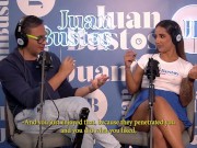 Natalia Garcia Pide una hamburgesa para chuparle la polla  al repartidor en Juan Bustos Podcast 5/16