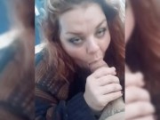 Horny BBW Redhead deep throats BWC and gets pussy full of cum 12/16