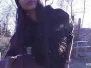 GERMAN SCOUT - Swiss tattoo model Lady Fiina gets fucked dirty at her first porn casting 4/16