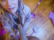 Use me as your maid and I clean your cock with my asshole rough anal fuck and blowjob anal creampie 10/16