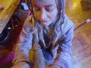 Use me as your maid and I clean your cock with my asshole rough anal fuck and blowjob anal creampie 9/16