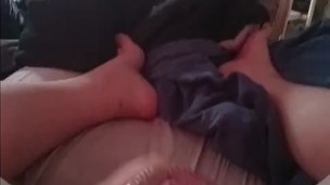 Playing with my new sex toy leads to explosive end