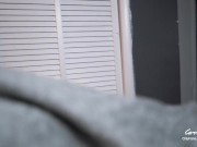 Step Mom caught Step Son jerking off and help him to cum quick 2/16