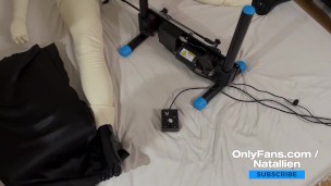 Natallien gets heavy fucked by F-machine / OnlyFans