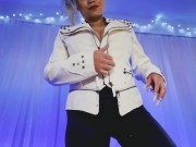 Sexy ASMR Leather Jacket And Pants Scratching/Long Nails 6/16