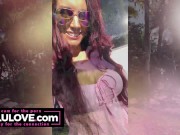 WHOA!! see big boobs babe do transformation from before & after her boob job to watch them GROW!! - Lelu Love 7/16