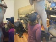 As Soon as He Heard it was a Threesome HE CAME INSTANTLY! 3/16