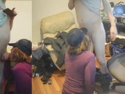 As Soon as He Heard it was a Threesome HE CAME INSTANTLY! 5/16