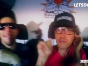 On The Backseat Of His Bus, There Is Dick Sucking, Cowgirl And Reverse Cowgirl - LETSDOEIT 1/16