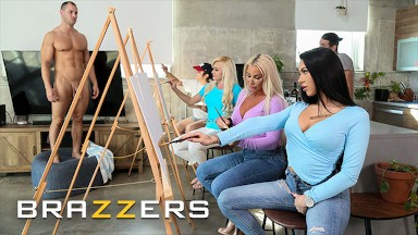 BRAZZERS - Robbin Banx & MJ Fresh Get On Stage And Share Duncan's Delicious Cock In A Hot 3some