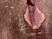 If I spread my hairy pussy open and made it fart like this would you dump your load in it? 13/16