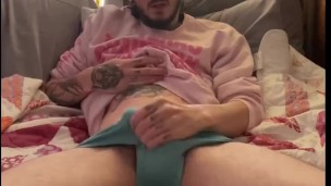 Tattooed verbal big dick stud tells you how he wants sucked