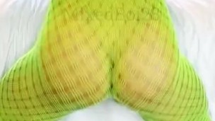 Sexy longhair femboy in lingerie shaking & twerking ass in your face!