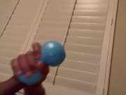 Using the Cake Stroker to make myself cum