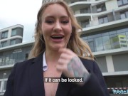 Public Agent British babe Ivy Maddox as a hot worker getting laid in a public washroom 4/16