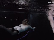 Stepsisters going into public swimming pool 9/16