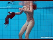 Petite Nata Szilva swimming naked 14/16