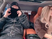 She persuaded the guy to get into her car , locked the doors , and fucked him 1/16