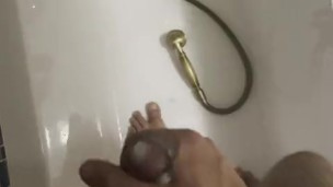 Cumshot 🔥male masturbation in bathroom