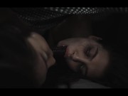 Alien monster Ellie and Emiri fuck and creampie each other 9/16