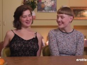 ersties - intensive strap-on-action im doggystyle mit emma k und amanita 10/16