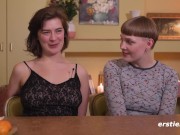 ersties - intensive strap-on-action im doggystyle mit emma k und amanita 11/16