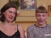 ersties - intensive strap-on-action im doggystyle mit emma k und amanita 7/16