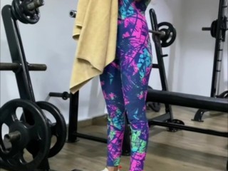 While we train I decide to fuck her hard and I cum in her mouth