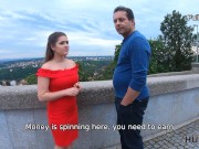 HUNT4K. Serina Gomez is taken by alien man in the face of her wimp spouse 4/16