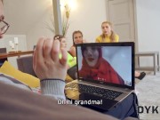 DYKE4K. Three hot bitches decided to ignore busy man and have fun together 3/16