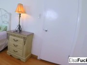 Elsa Jean gets woken up for a creampie 1/16