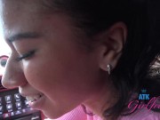 POV with exotic amateur in car - roadhead and creaming her panties 12/16