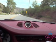 POV with exotic amateur in car - roadhead and creaming her panties 16/16