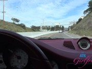 POV with exotic amateur in car - roadhead and creaming her panties 2/16