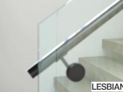 Gorgeous Babe Violet Starr Sensually Scissors Cute Brunette - Violet Starr, Dharma Jones - LesbianX 1/16