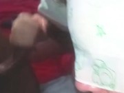 eating my lover's semen | in front of a mirror beautiful and blonde 6/16