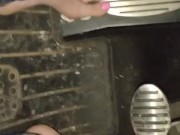 Playing in rain puddles barefoot in jeans then driving fast in the rain 11/16